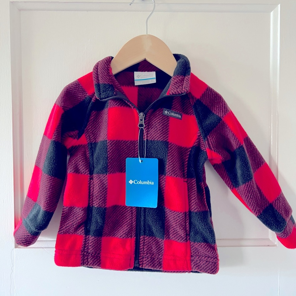 Columbia Buffalo plaid checkered fleece Baby Toddler 18-24m